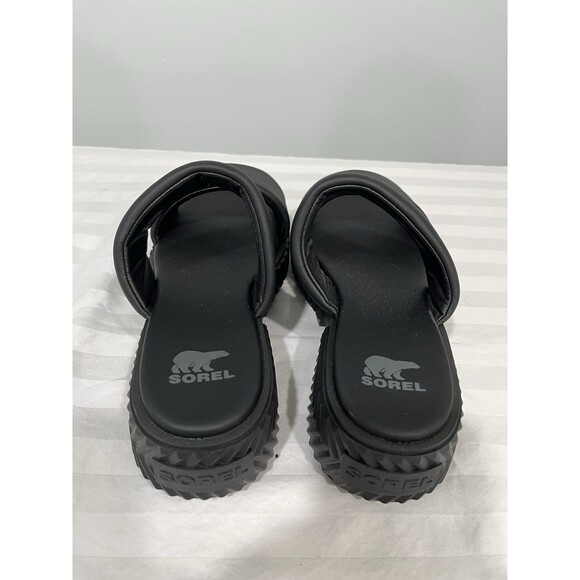 Sorel Ona Streetworks Platform Mid Heel Sandals Black Women’s Size 9 NWOB - Picture 6 of 11